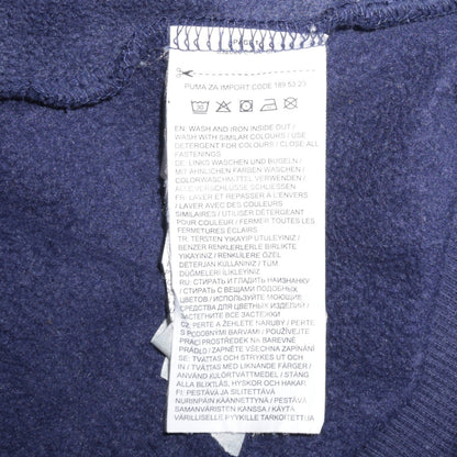 Mens UK Size L PUMA Blue Full Zip Hoodie