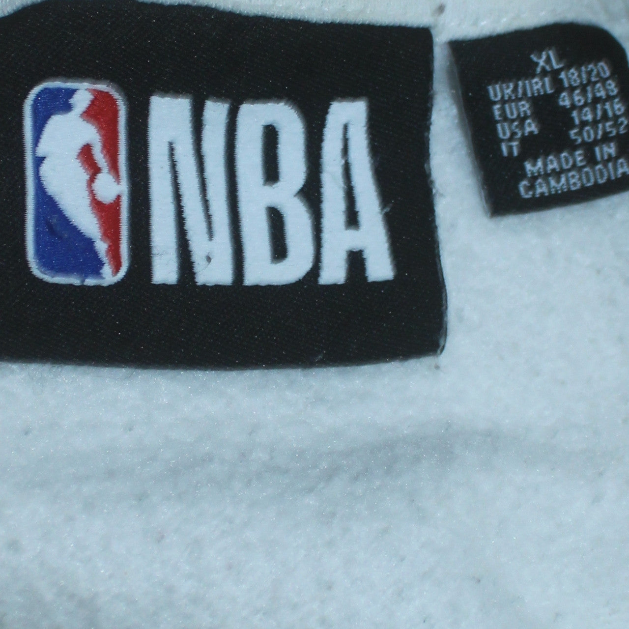 Womens UK Size XL NBA White Pullover Sweatshirt