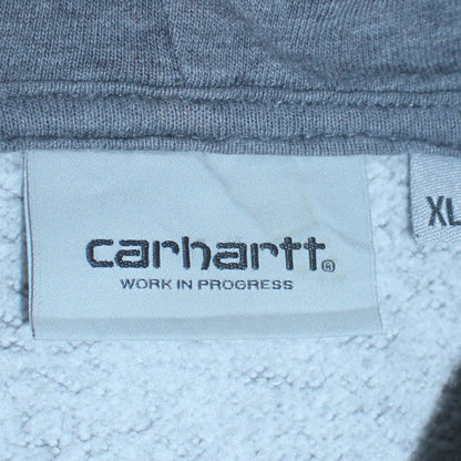 Mens UK Size XL Carhartt Grey Full Zip Hoodie