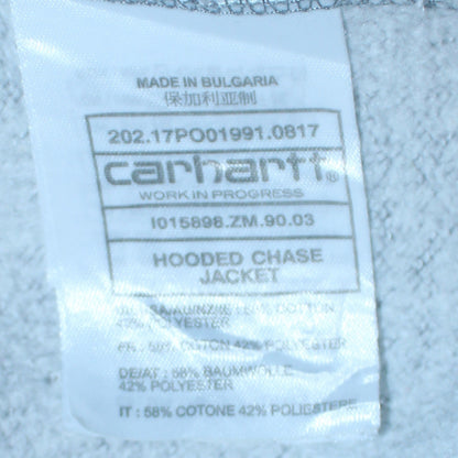 Mens UK Size XL Carhartt Grey Full Zip Hoodie
