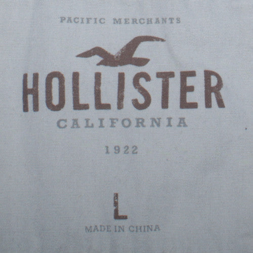 Mens UK Size L Hollister Blue Pullover Hoodie