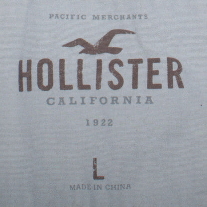 Mens UK Size L Hollister Blue Pullover Hoodie