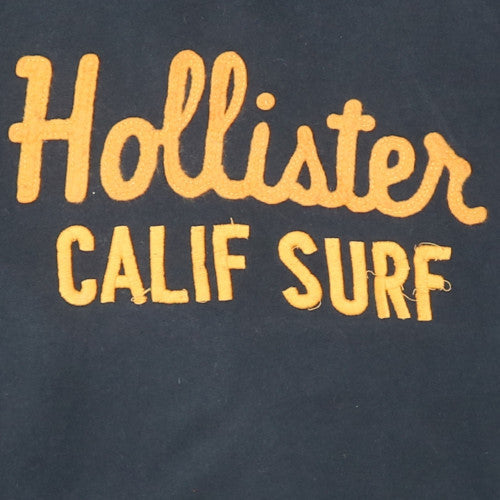 Mens UK Size L Hollister Blue Pullover Hoodie