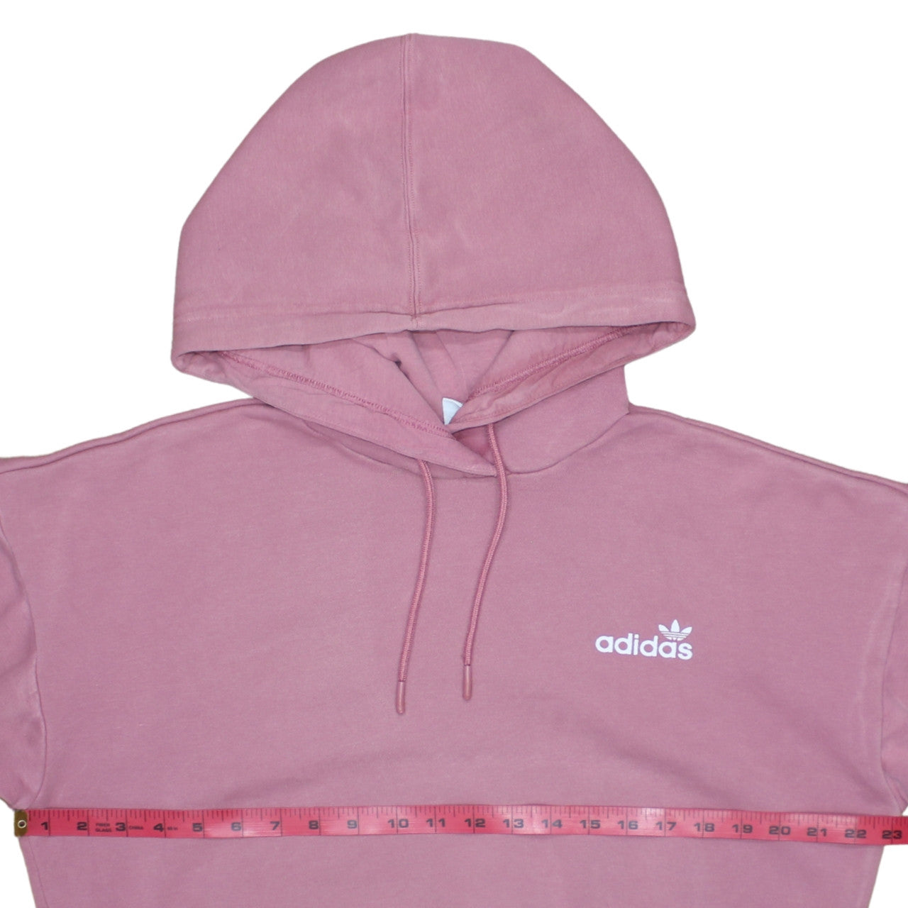 Womens UK Size 4 adidas Pink Pullover Hoodie