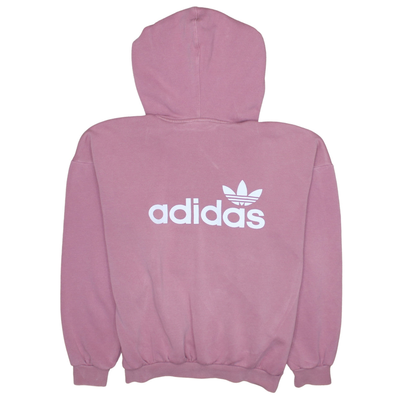 Womens UK Size 4 adidas Pink Pullover Hoodie