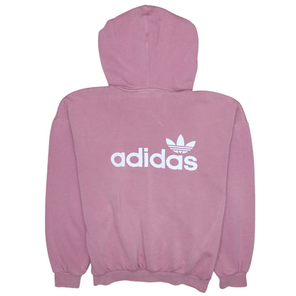 Womens UK Size 4 adidas Pink Pullover Hoodie