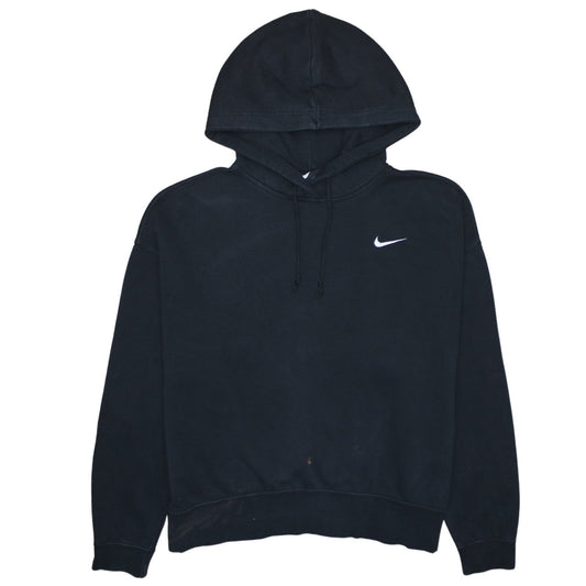 Womens UK Size L Nike Black Pullover Hoodie
