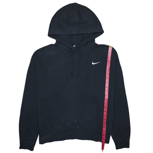 Womens UK Size L Nike Black Pullover Hoodie