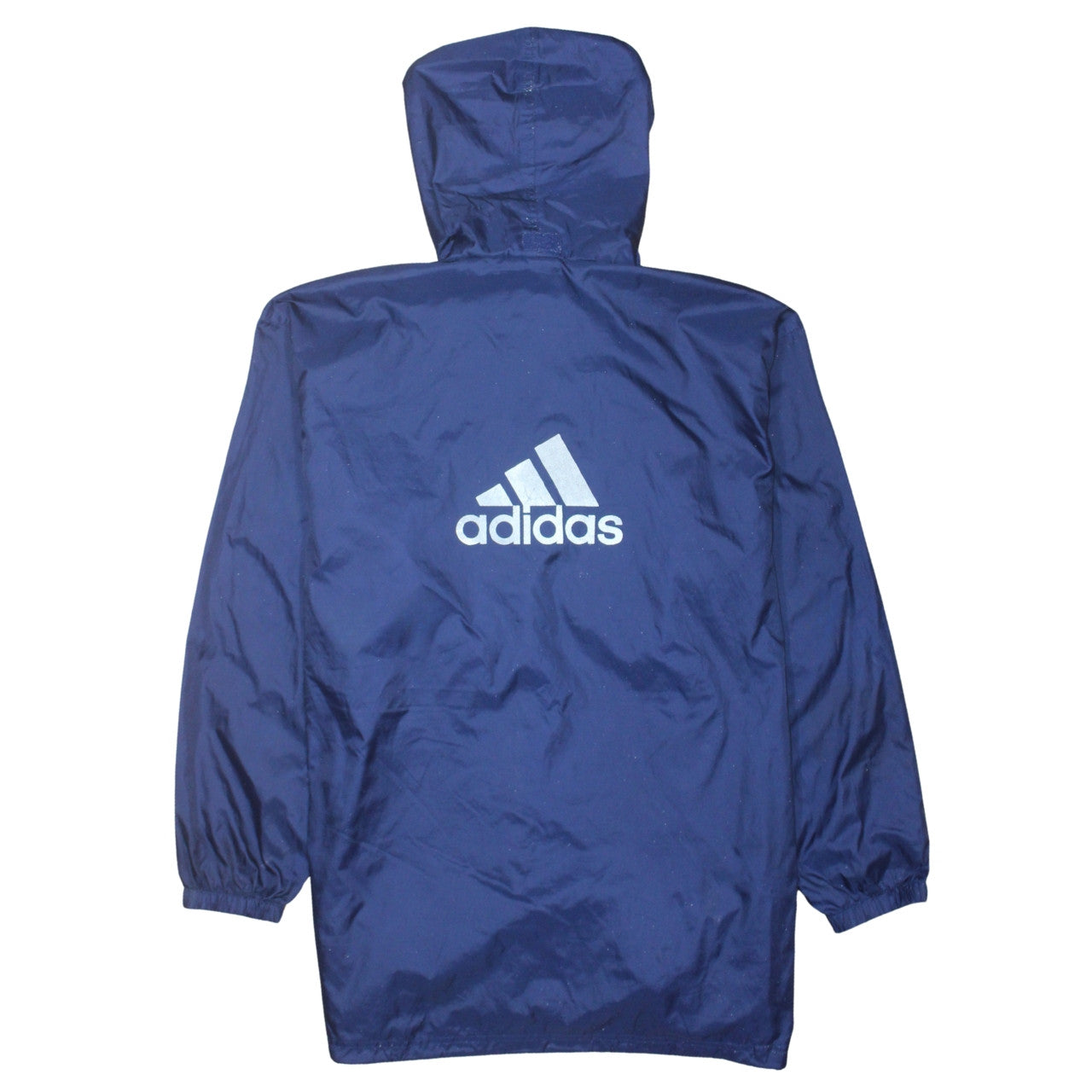 Womens UK Size L adidas Blue Windbreaker Coat