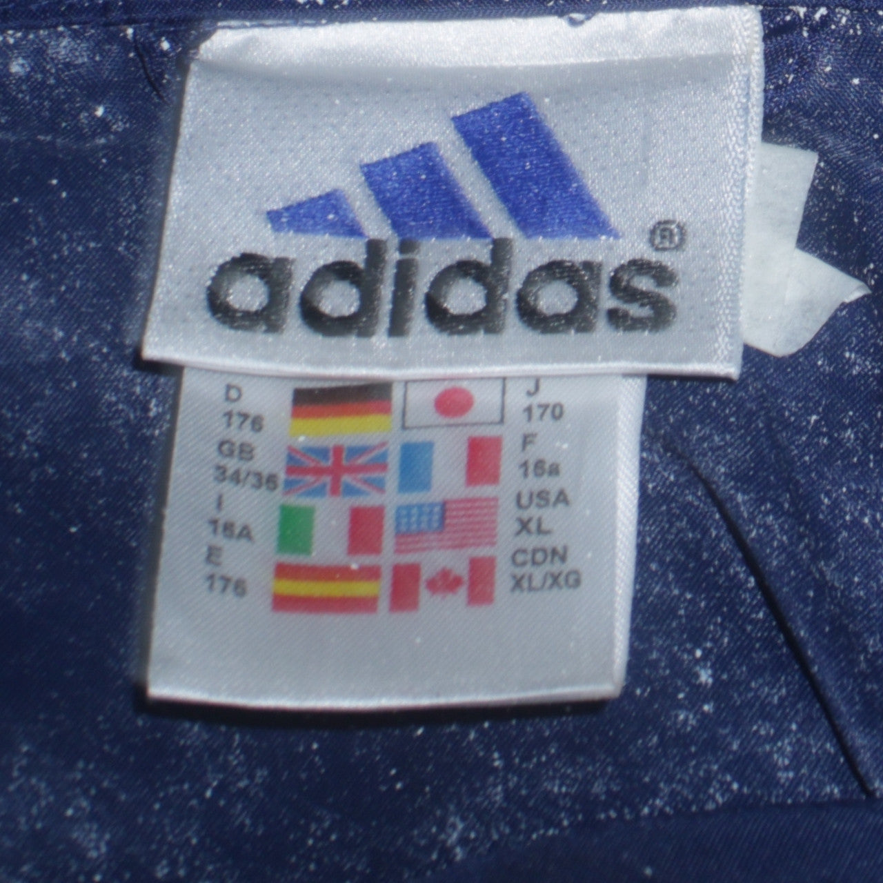 Womens UK Size L adidas Blue Windbreaker Coat