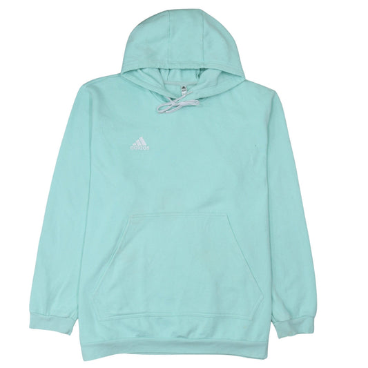 Womens UK Size 2XL adidas Blue Pullover Hoodie