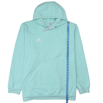 Womens UK Size 2XL adidas Blue Pullover Hoodie