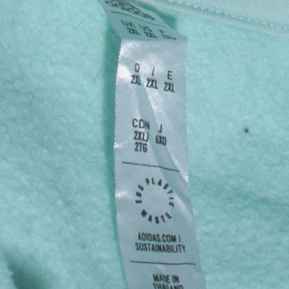 Womens UK Size 2XL adidas Blue Pullover Hoodie