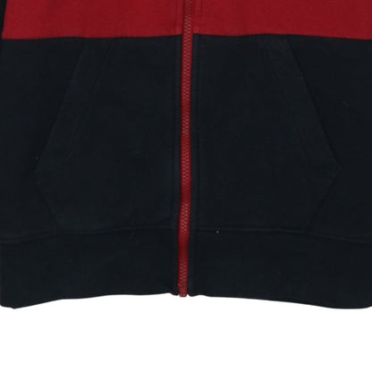 Jordan Boys Red Black Full Zip Hoodie Fleece Jacket XL Colourblock