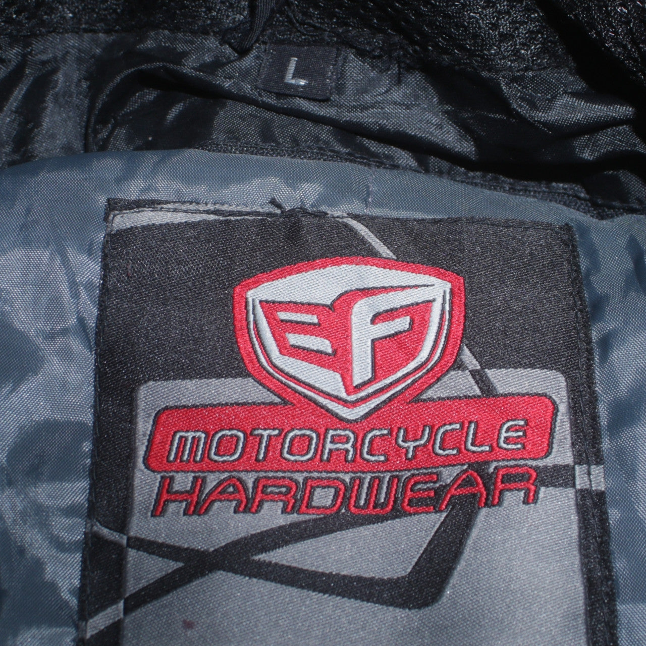 Mens UK Size L EF Motorcycle Hardwear Black Motorcycle Jacket
