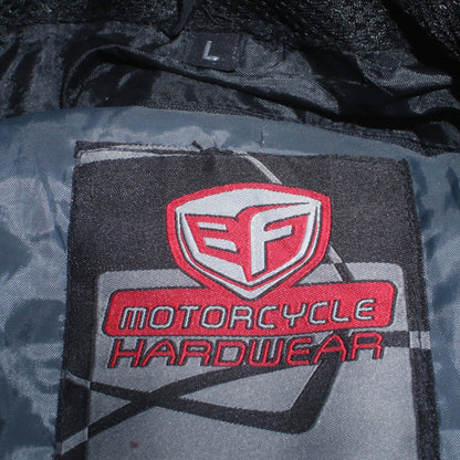 Mens UK Size L EF Motorcycle Hardwear Black Motorcycle Jacket