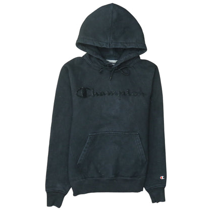 Womens UK Size S Champion Black Pullover Hoodie