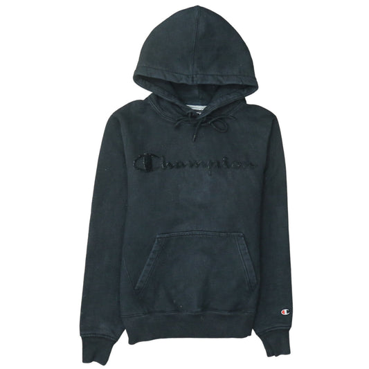 Womens UK Size S Champion Black Pullover Hoodie