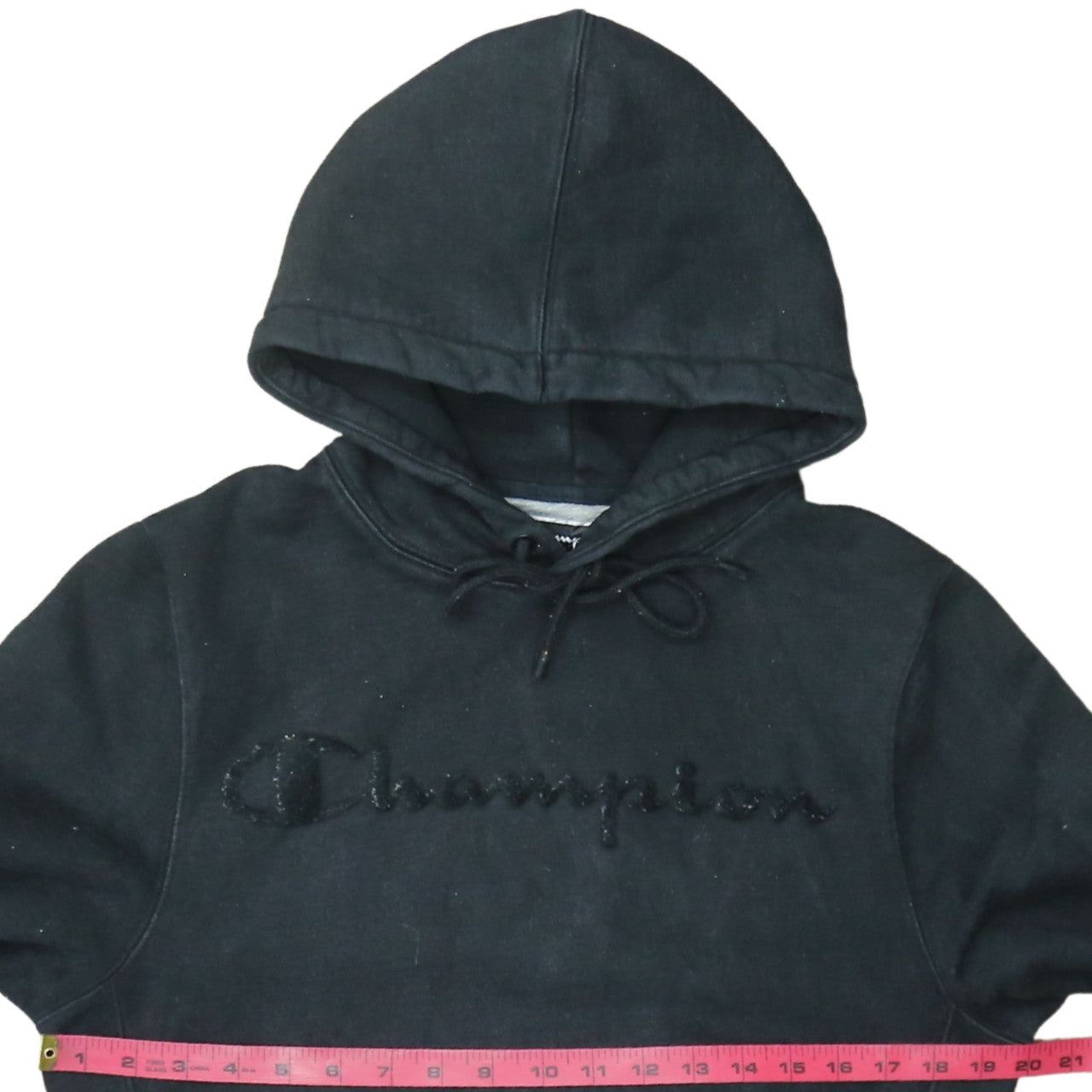 Womens UK Size S Champion Black Pullover Hoodie