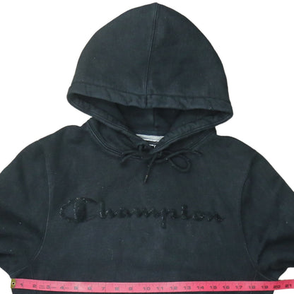 Womens UK Size S Champion Black Pullover Hoodie