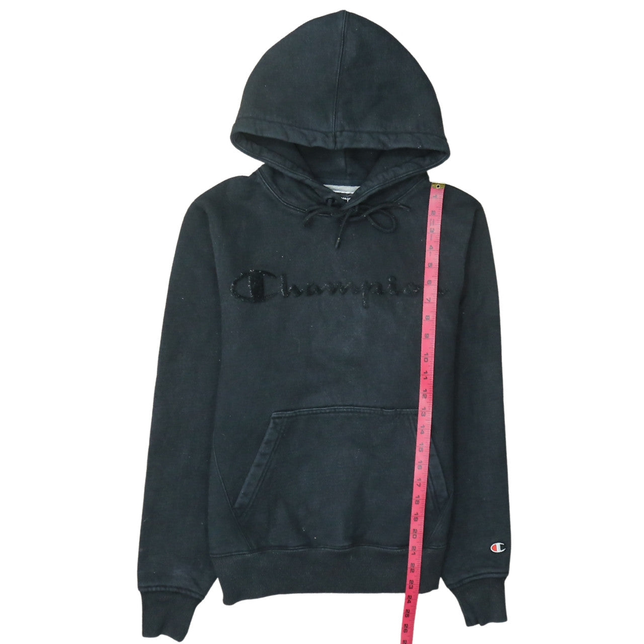 Womens UK Size S Champion Black Pullover Hoodie