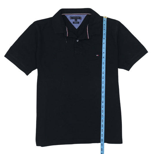 Tommy Hilfiger Men's Black Cotton Regular Fit Polo Shirt XL