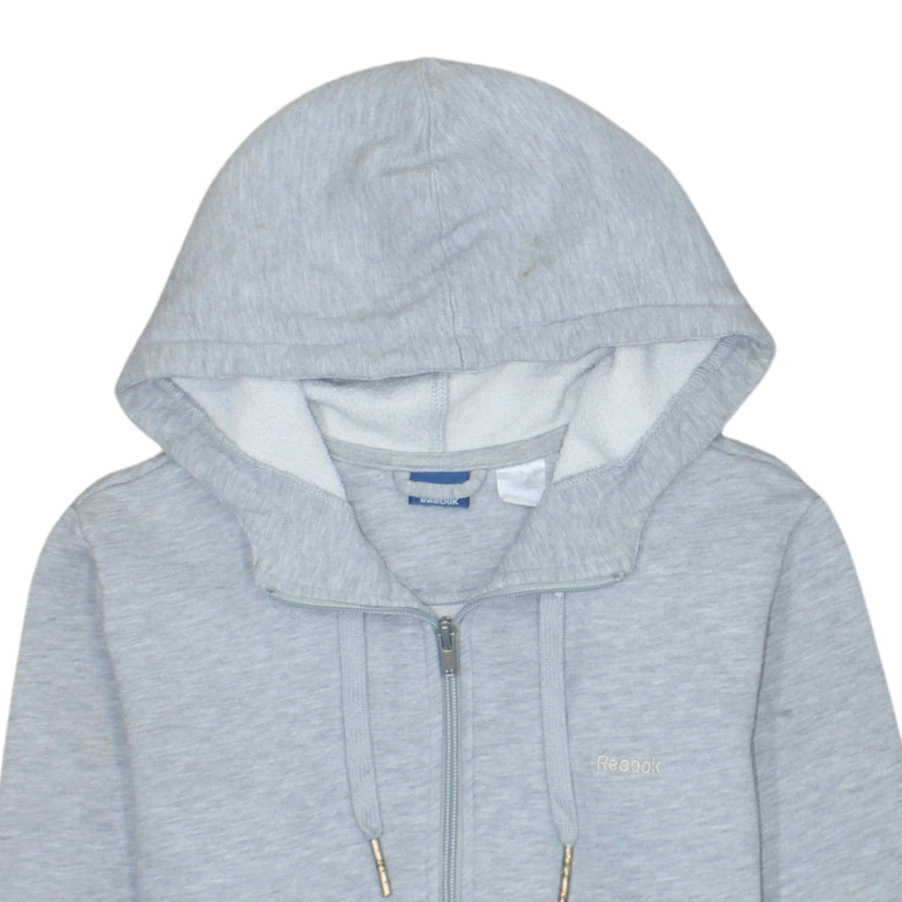 Mens UK Size M Reebok Grey Full Zip Hoodie