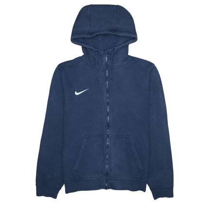 Mens UK Size M Nike Blue Full Zip Hoodie