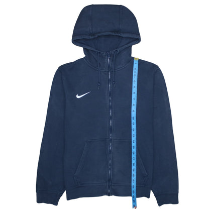 Mens UK Size M Nike Blue Full Zip Hoodie