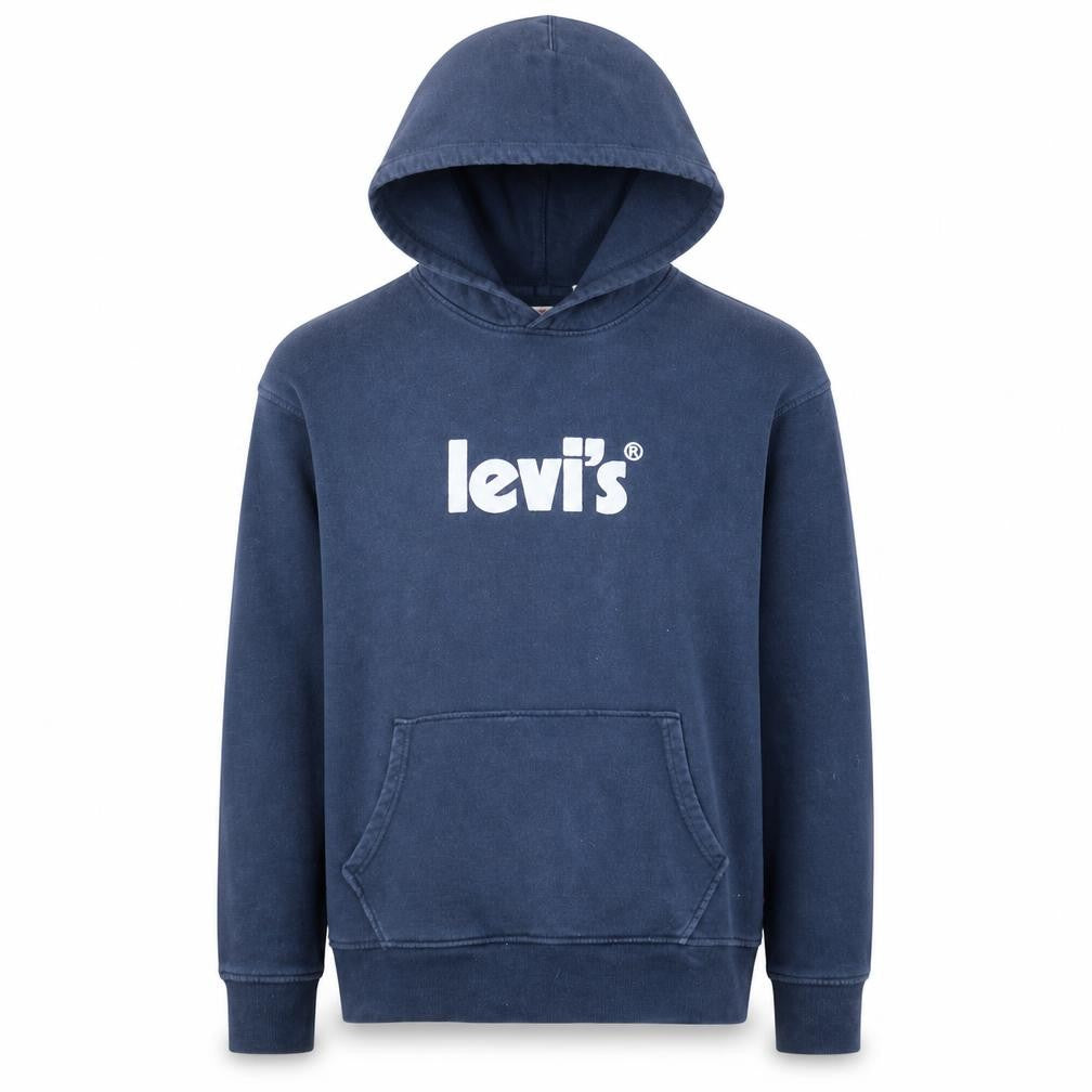 Mens UK Size M Levi's Blue Pullover Hoodie