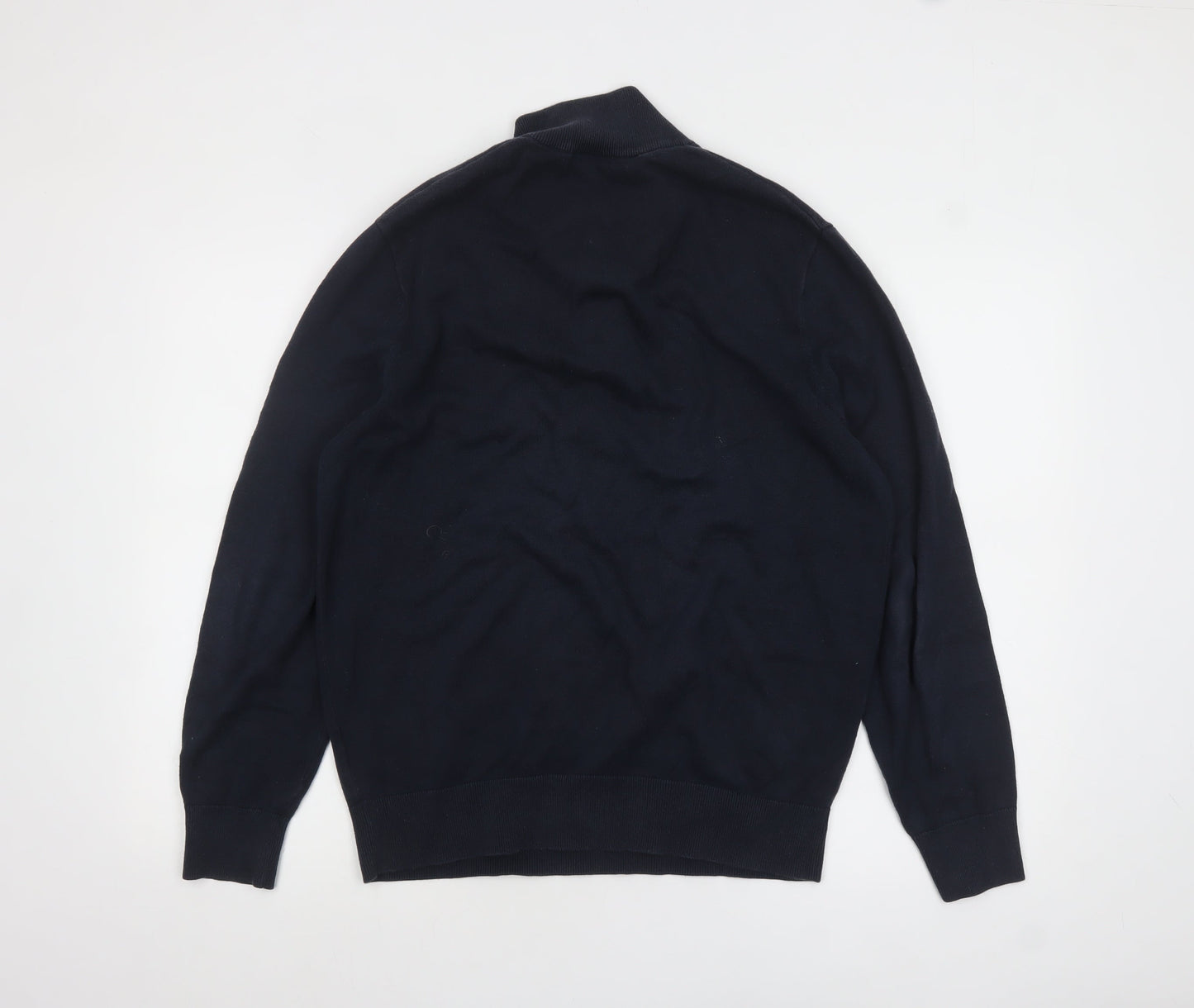 Mens UK Size M Timberland Blue 1/4 Zip Jumper