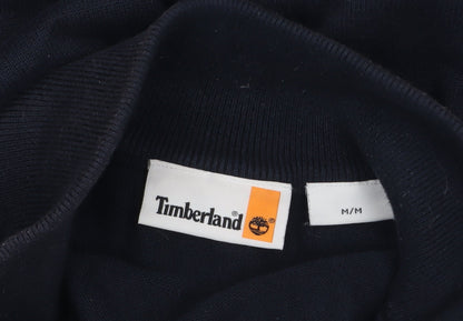 Mens UK Size M Timberland Blue 1/4 Zip Jumper