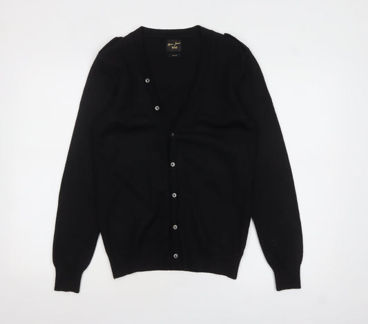 Mens UK Size S River Island Black Cardigan Jumper