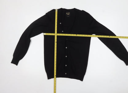 Mens UK Size S River Island Black Cardigan Jumper