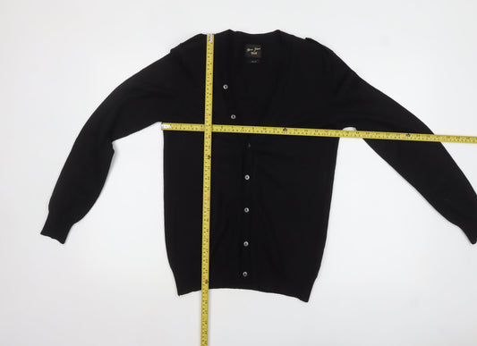 Mens UK Size S River Island Black Cardigan Jumper