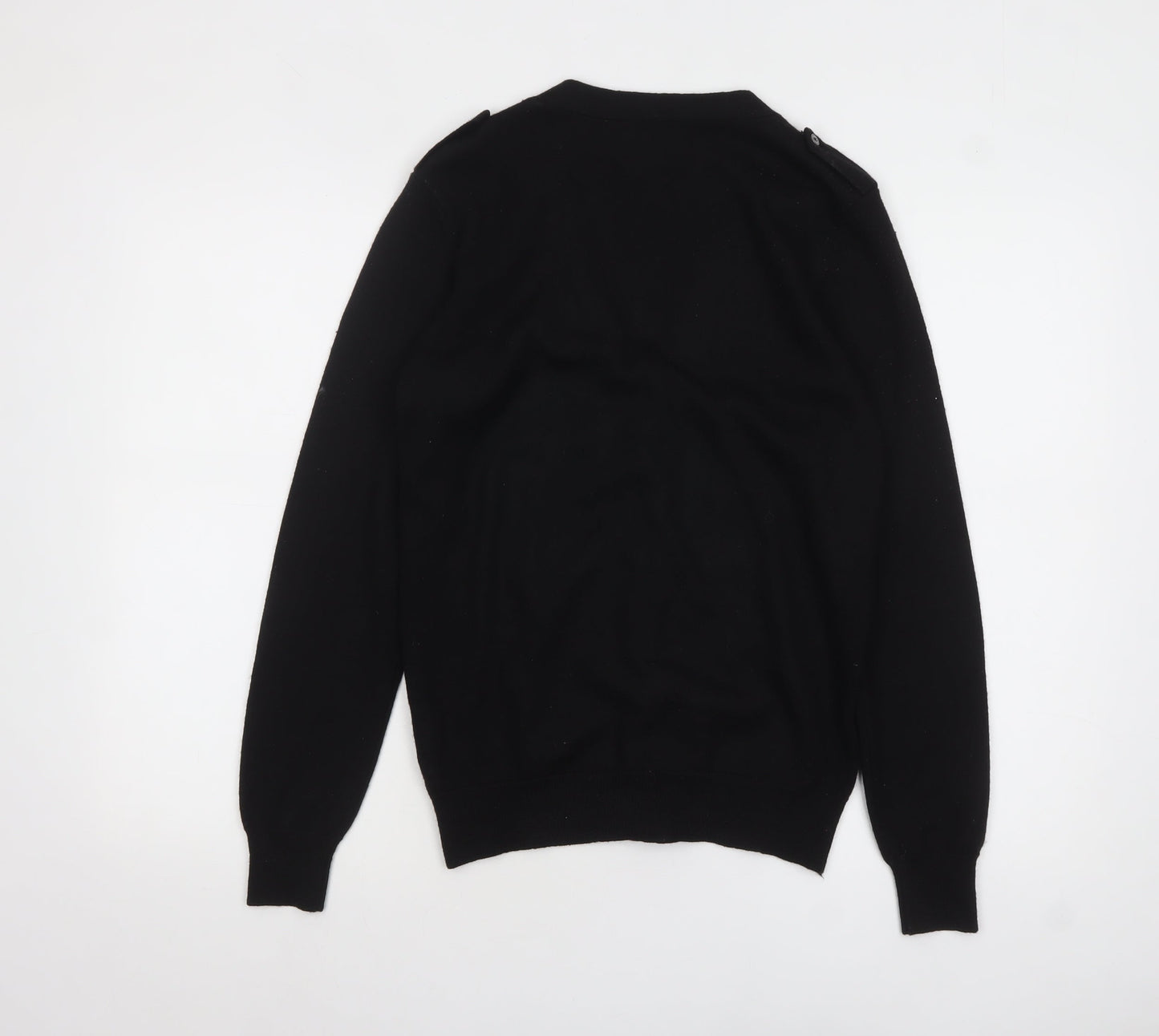 Mens UK Size S River Island Black Cardigan Jumper