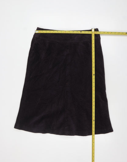 Womens UK Size 14 H&M A-Line Corduroy Skirt