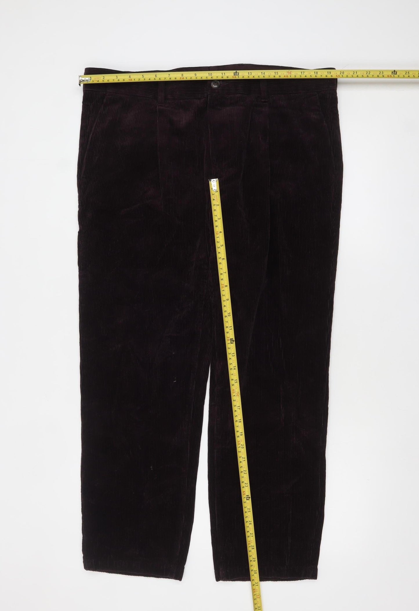 Mens UK Size 38/29 Marks and Spencer Regular Fit Casual Brown Trousers