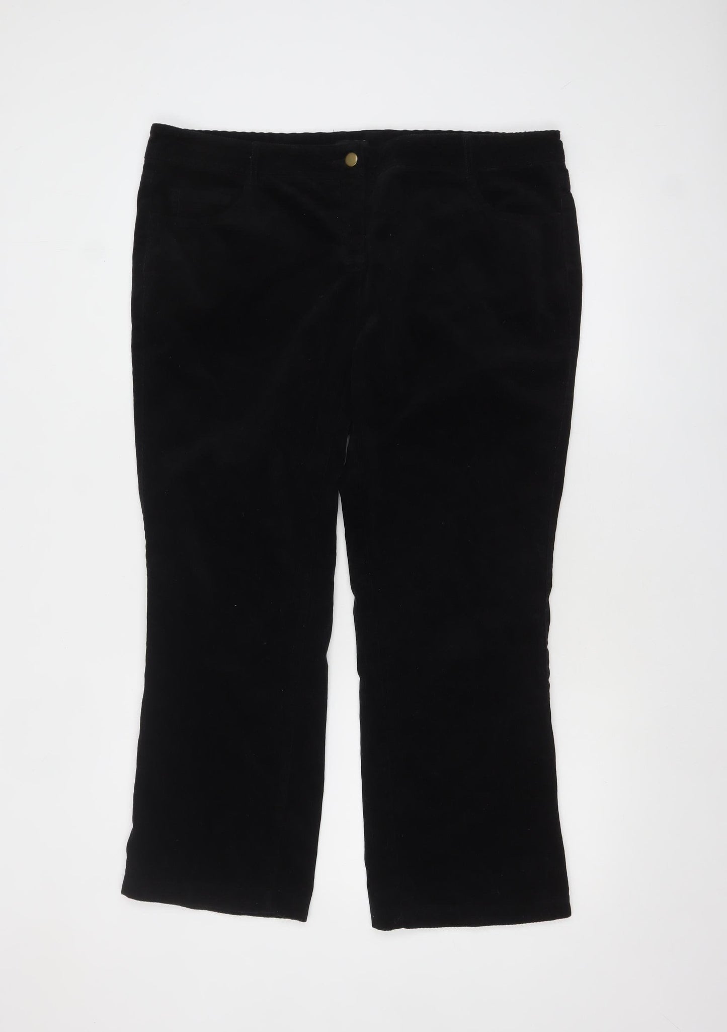 Womens UK Size 18 NEXT Regular Fit Chino Black Trousers