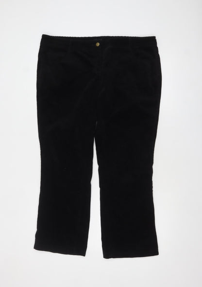 Womens UK Size 18 NEXT Regular Fit Chino Black Trousers