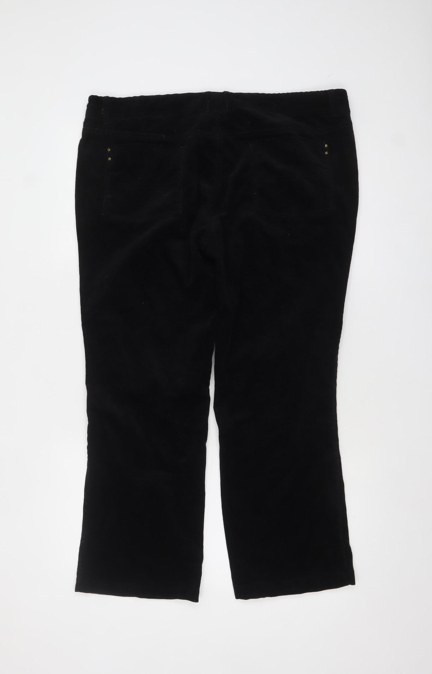 Womens UK Size 18 NEXT Regular Fit Chino Black Trousers