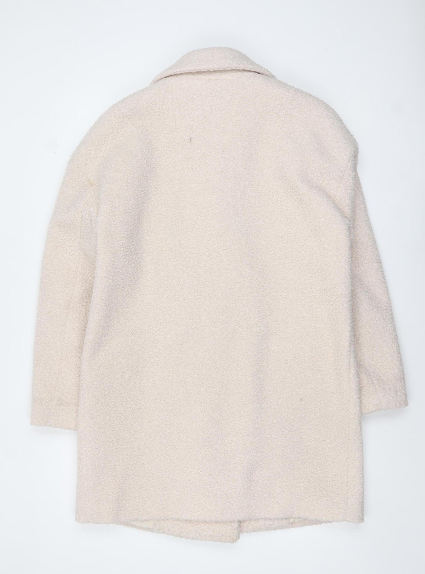 Womens UK Size 10 Marks and Spencer Beige Overcoat