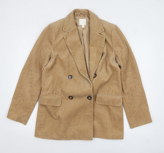 Womens UK Size 12 H&M Regular Beige Blazer