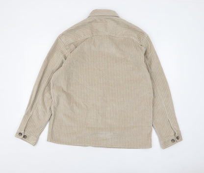 Mens UK Size S Selected Homme Beige Basic Jacket
