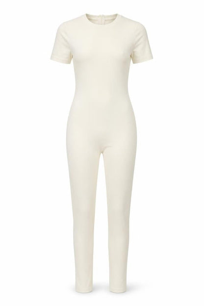 Womens UK Size 8 PRETTYLITTLETHING One-Piece Ivory Catsuit