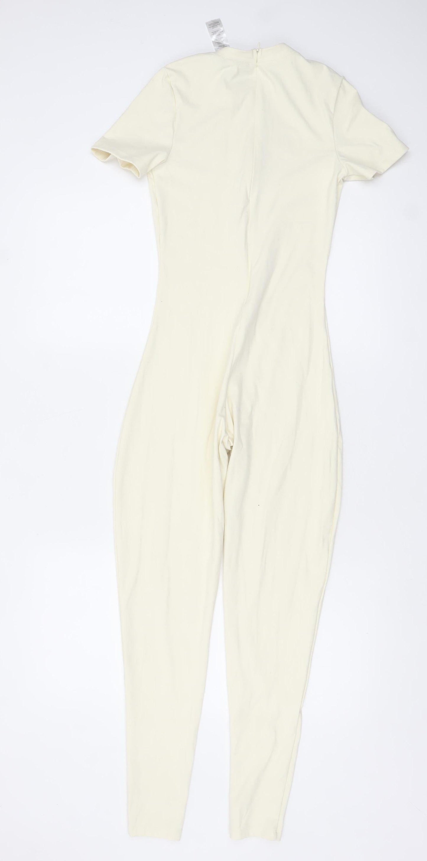 Womens UK Size 8 PRETTYLITTLETHING One-Piece Ivory Catsuit