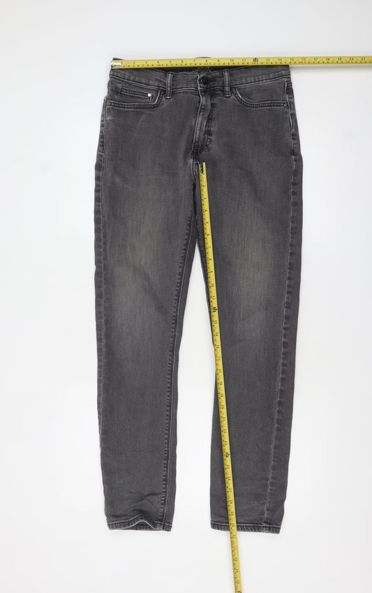 Marks and Spencer Men's Grey Slim Fit Jeans 30/31 Regular Denim