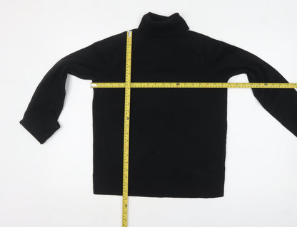 Marks and Spencer Women's Black Roll Neck Jumper Size S