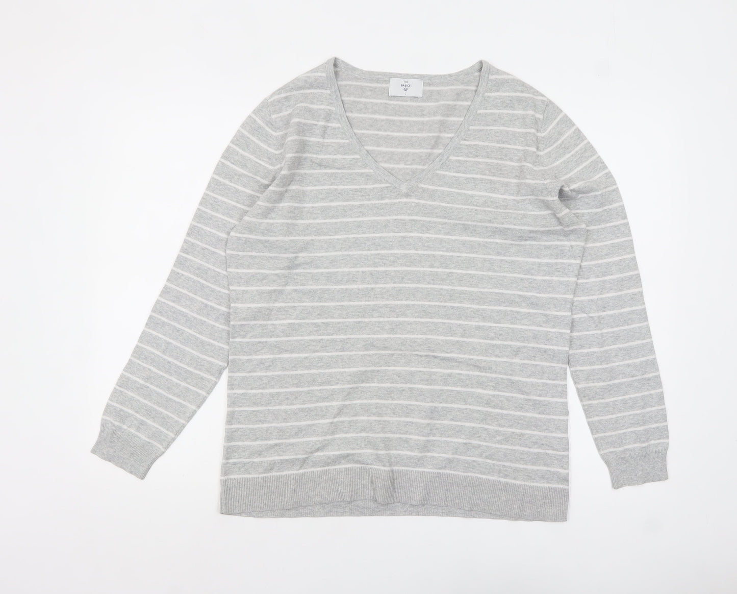 Womens UK Size L C&A Grey Pullover Jumper