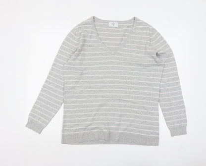 Womens UK Size L C&A Grey Pullover Jumper